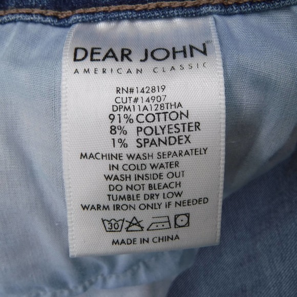 DEAR JOHN DENIM Size‎ 32 High Rise Ankle Jeans Frayed Hems - Picture 8 of 10